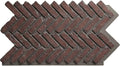 EverStone Herringbone Faux Brick Panel, 46 1/2"W x 25 1/4"H x 1"D, Stratus Color by EkenaMillwork