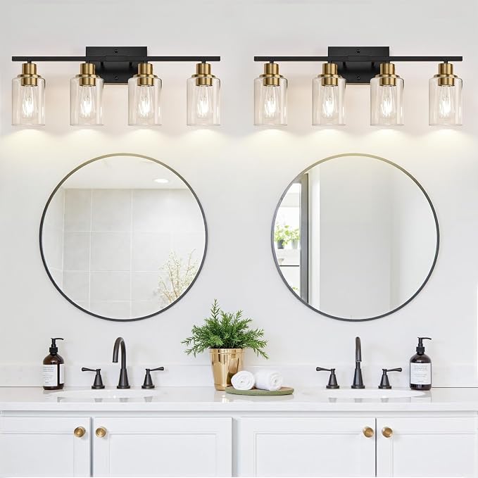 Indoi 4-Light Bathroom Light Fixtures, Bathroom Wall Lamp - Image 7