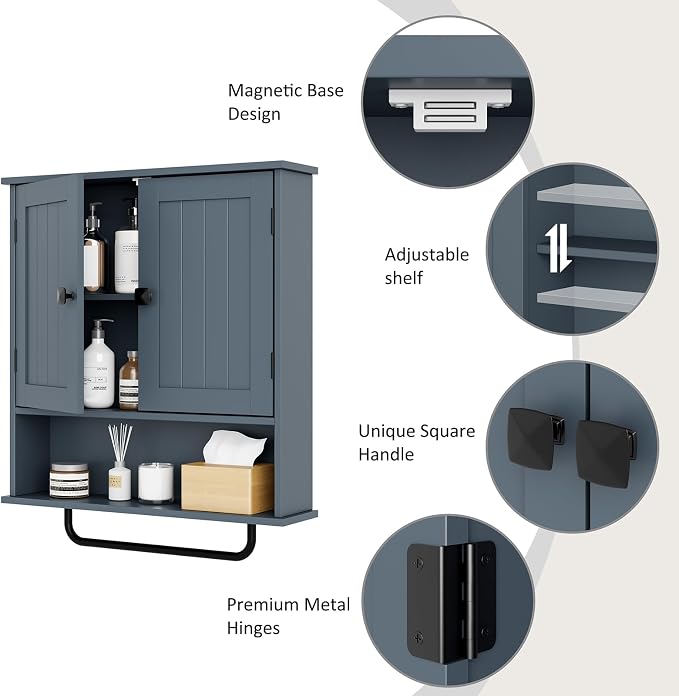 RRX Bathroom Cabinet Wall Mounted Medicine Cabinets - Image 7