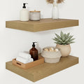 Vivelove 12 Inch Deep Floating Shelves 16 inch Long, 2 Inch Thick Wall Shelves by VIVELOVE