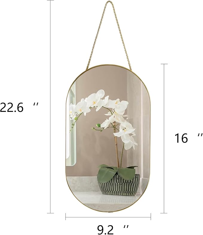 YCHMIR Oval Wall Mirror, Oval Shape, - Image 5