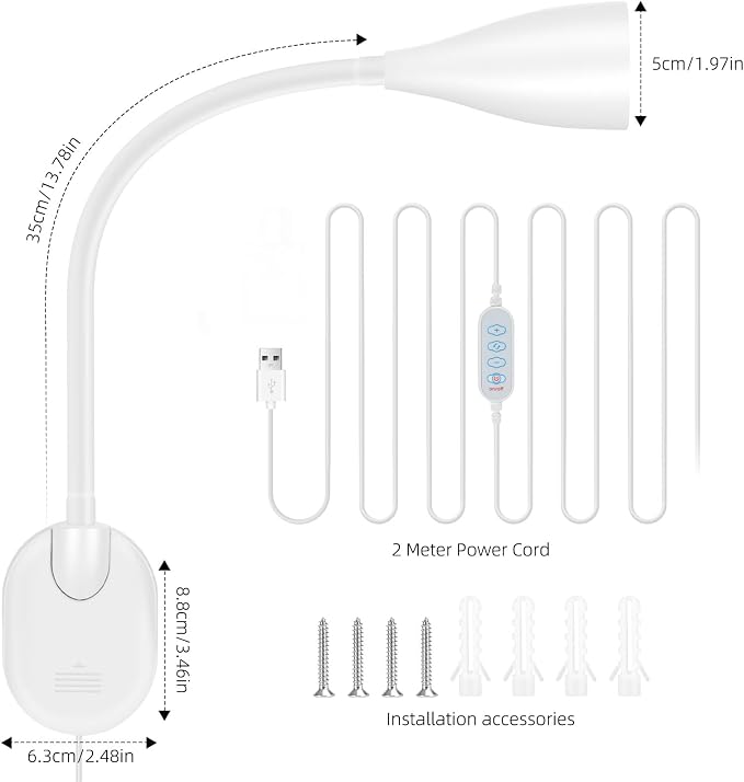 LiFMIRA Wall-Mounted LED Bedside Reading Light - Image 8