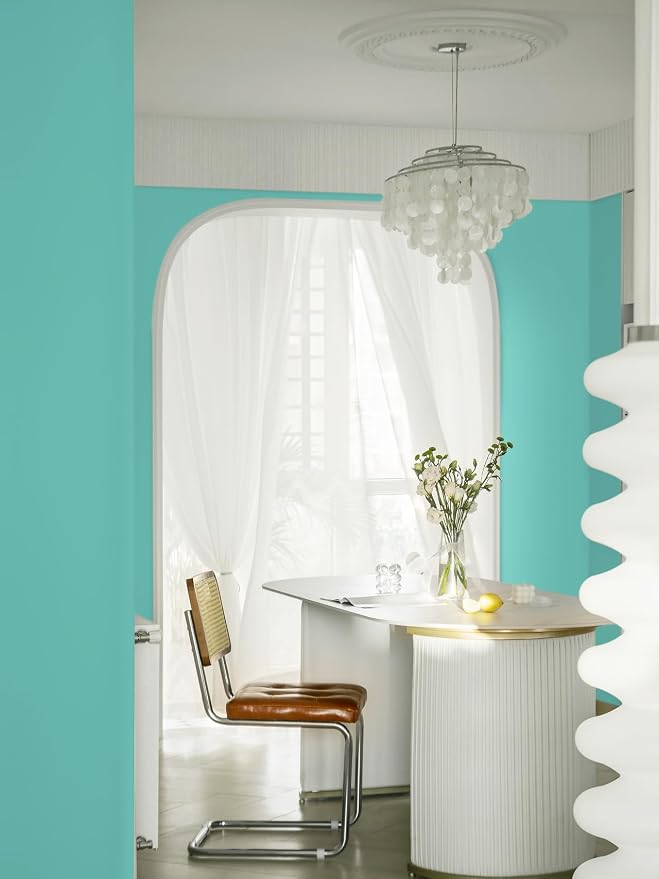 Dimoon 118.1''x17.7''Mint Green Peel and Stick Wallpaper Contact Paper Modern - Image 8
