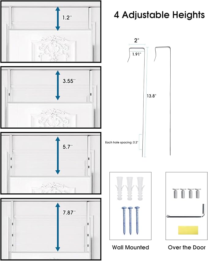 NEARBYSD 48"x 14" Door Mirror, Full Length Wall Mounted, Over The Door Mirror - Image 3