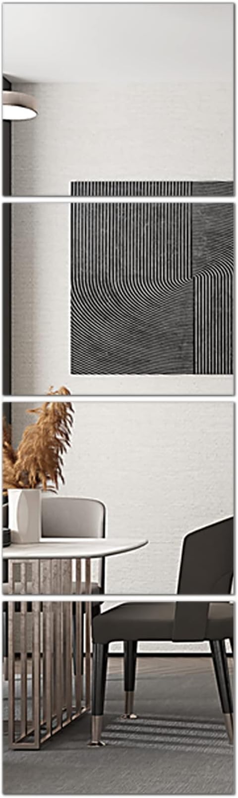 Delma Glass Full Length Wall Mirror Tiles, Frameless Body Tiles by Delma