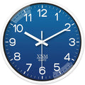XNM 8 Inch Small Classic Navy Blue Wall Clocks Battery Operated Minimalist Wall by XNMwallclock