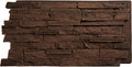 EverStone Acadia Ledge Faux Stone Panel, Weathered Brown Color by EkenaMillwork