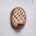 Indian Shelf 6 Lb- 6 Pieces Decorative Wood Adhesive Wall Hooks–Boho Peel and by IndianShelf