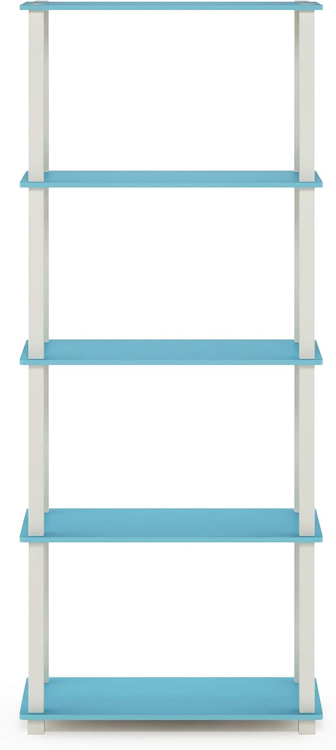 Furinno TURN-S-TUBE Book Shelf, 5-Tier Toolless Storage Shelves - Image 5