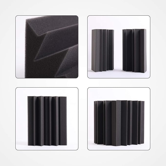 8 Pack - Bass Traps Acoustic Foam Corner, High Density and Fire-Proof Acoustic - Image 7