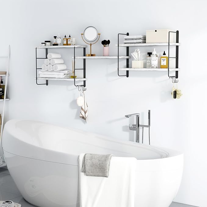 MXCSE Wall Shelves, Wall Mounted Bookshelves, DIY Floating Shelves - Image 6