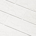 100 Old Town White Faux Brick Wall Tiles, 3D Thin Brick Veneers by TORURAL