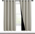 NICETOWN 100% Blackout Window Curtain Panels, Full Light Blocking Drapes by NICETOWN