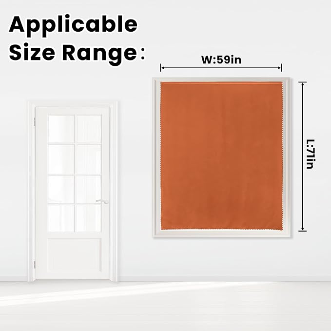 Self Adhesive Curtains Portable Blackout Curtain Simple and Easy to Install - Image 7