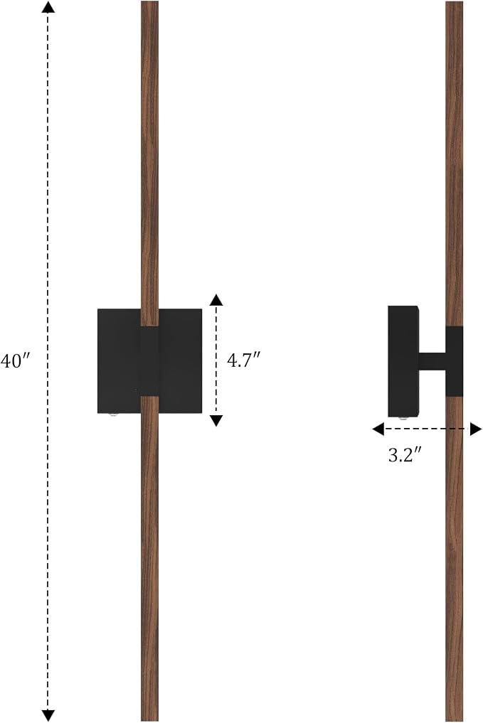 Rayogale 40 Inch Rechargeable Battery Operated Wall Sconce Set Two, 8000mAh - Image 6