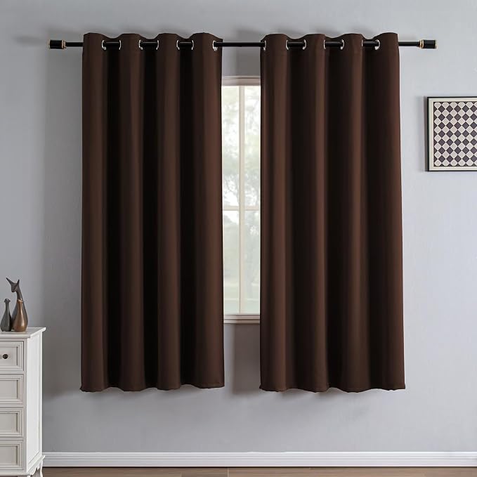 IGEMAEVE Blackout Curtains 72 Inch Length 2 Panels Set, Grommet Energy Saving by IGEMAEVE