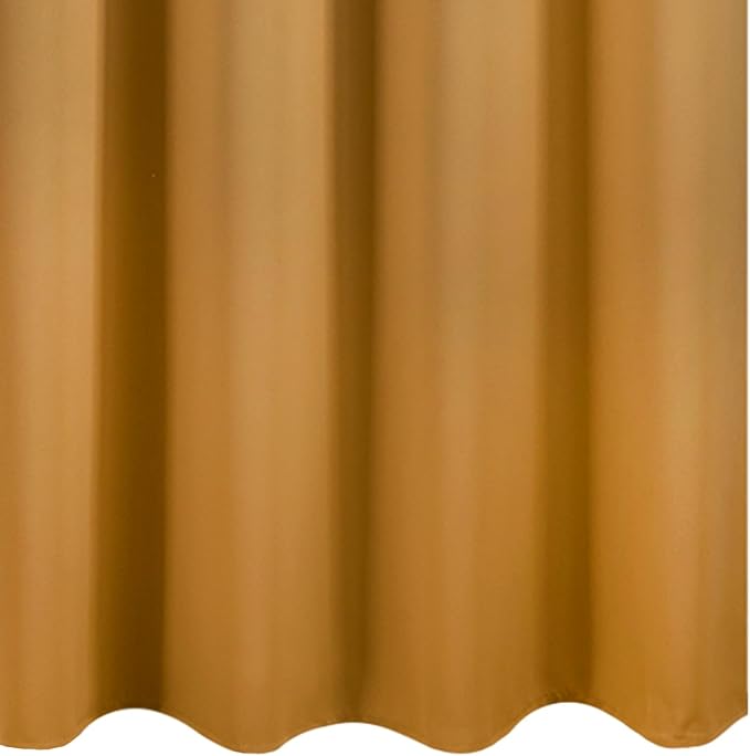 LEMOMO Blackout Curtains 52 x 90 inches Long Mustard Yellow Curtains Set of 2 - Image 8