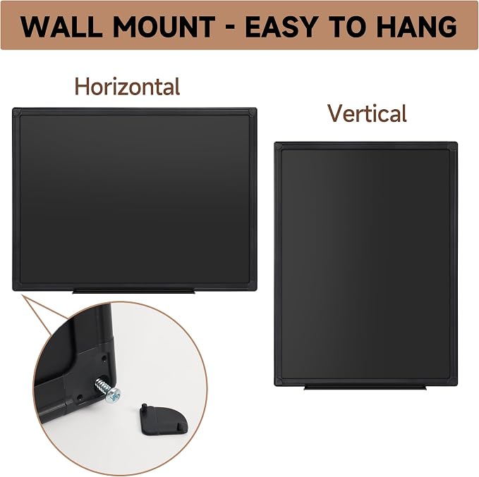SELEAD Magnetic Chalkboard 24 x 18 Inches - Image 5