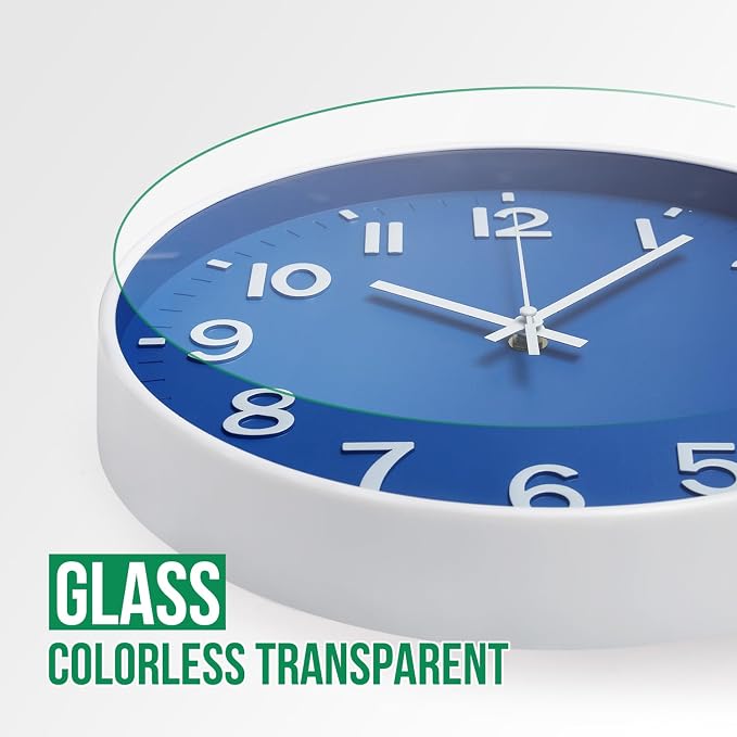 Wall Clock Modern Simple Quartz Decorative Clock Non-Ticking Silent Battery - Image 5