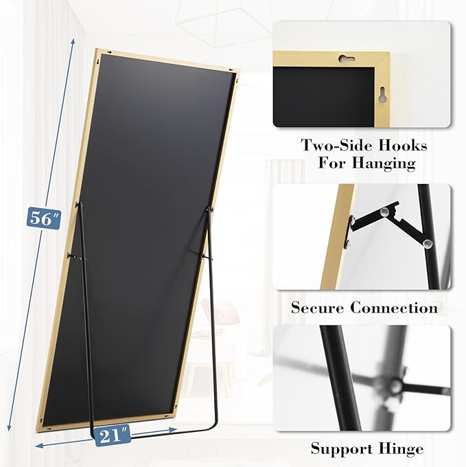 DUMOS 64"x21" Full Length Mirror - Image 5
