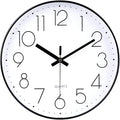 jomparis Black Wall Clock 13 1/2 Inches Silent Non Ticking Battery Operated by JOMPARIS