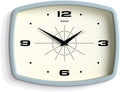 JONES CLOCKS® Movie wall Clock | Retro Rectangular Clock | 10 inch | Pale Blue by JONESCLOCKS