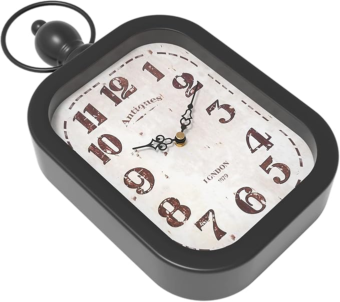 Menterry Small Retro Rectangle Wall Clock - Image 3