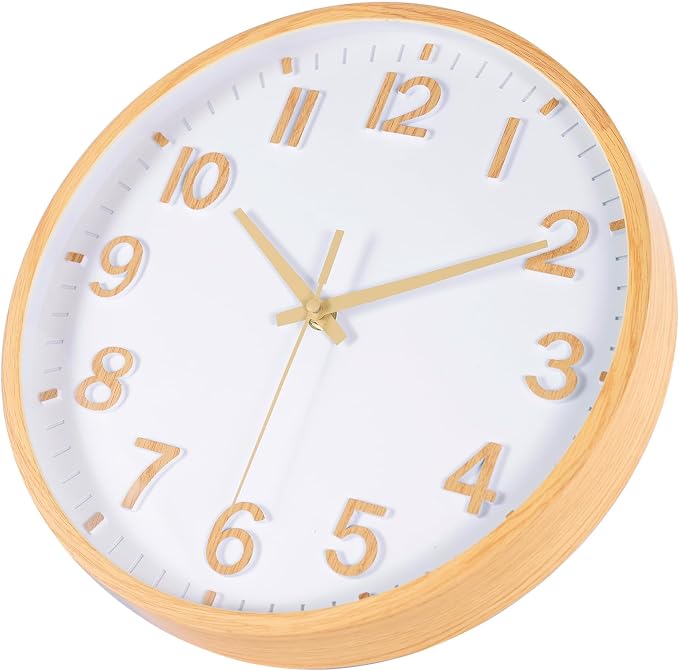 Wall Clocks Battery Operated 12 inch Modern Wall Clock, Silent Non Ticking Wall - Image 2