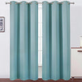 LEMOMO Stone Blue Thermal Blackout Curtains/38 x 84 Inch/Set of 2 Panels Room by Lemomo