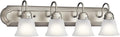 Kichler 30" 4-Light Vanity Bath Light in Brushed Nickel, Modern Bathroom Light by Kichler