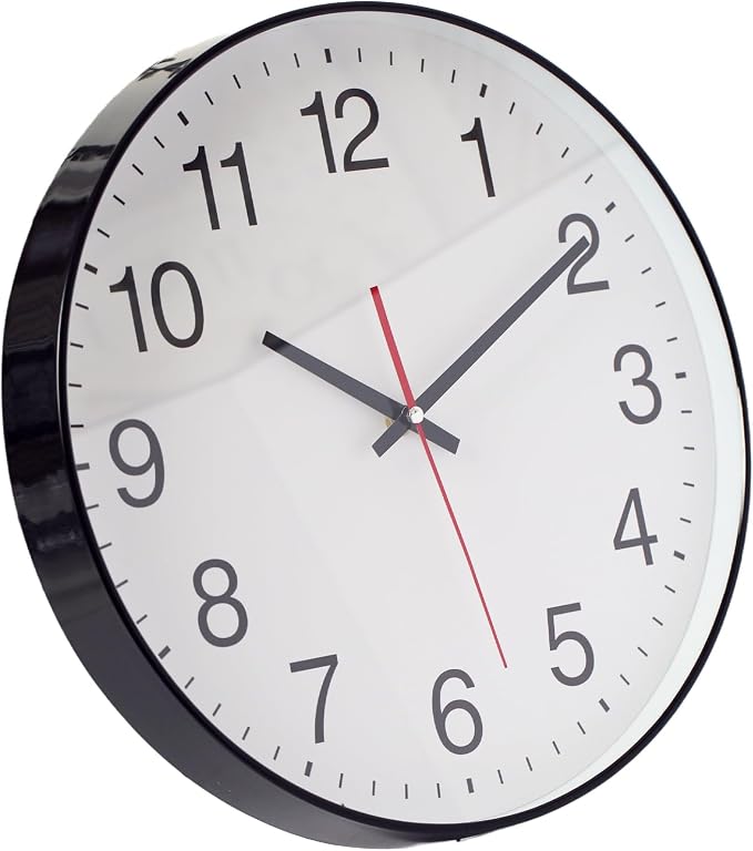 Spinaround Wall Clock, Modern Wall Clocks Battery, Silent Non-Ticking Analog - Image 2