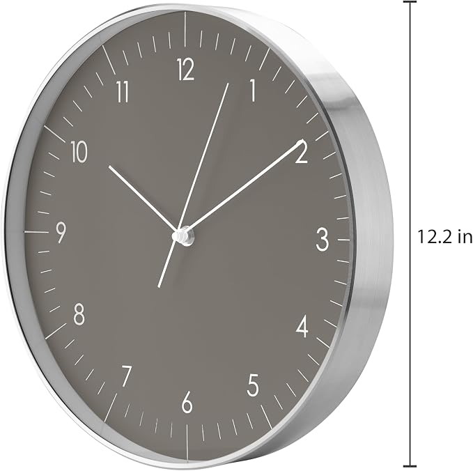 LUUK LIFESTYLE Silent Quartz Wall Clock, Nordic and Minimalist Design, Interior - Image 3