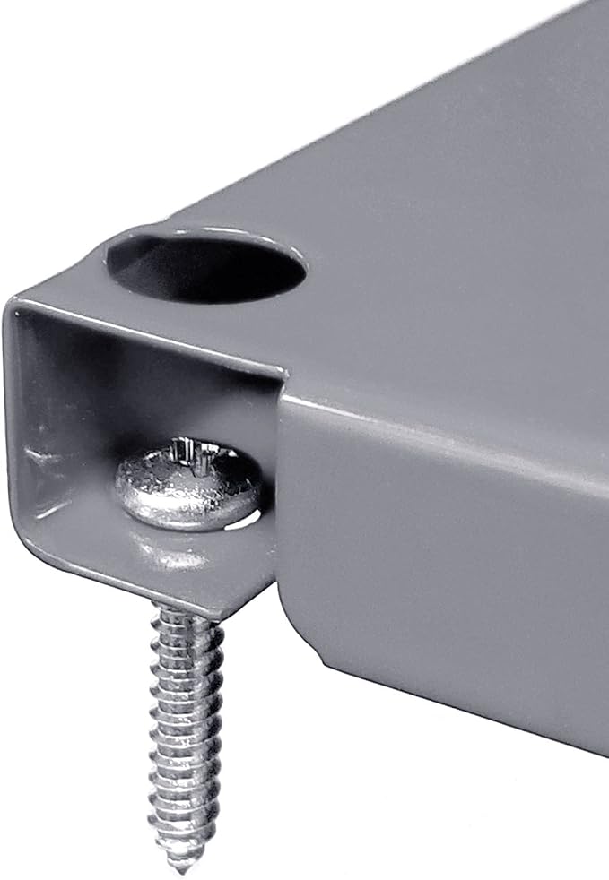 Wall Control Pegboard 32in x 16in Gray Metal Pegboard Tool Board Panel - Image 12
