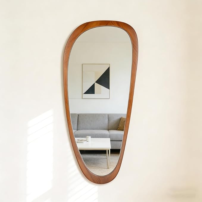 BOMINICA Full Length Irregular Wall Mirror, Decorative Floor Mirror by BOMINICA