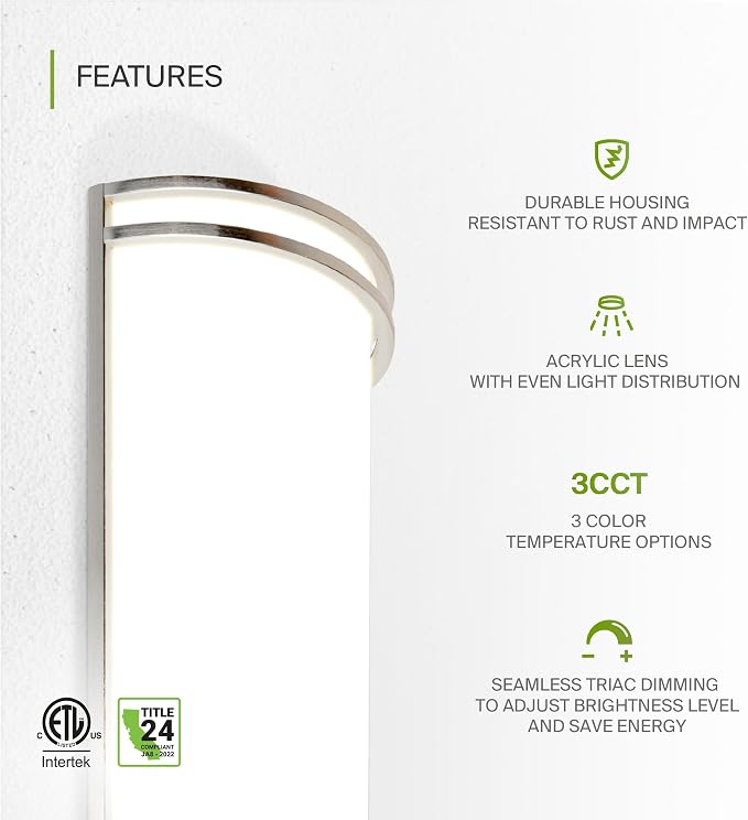 ASD LED Indoor Wall Mount Light Fixture - Image 3
