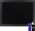 HBCY Creations 18" x 24" Rustic Black Solid Wood Frame Wall Chalkboard by HBCYCreations