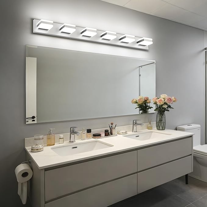 SOLFART Bathroom Light Fixtures, 5 Color Temperature Modern Vanity Lights - Image 9