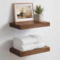 Homeforia Classic Walnut 12 inch Floating Shelf, High End Solid Real Wood Small by Homeforia