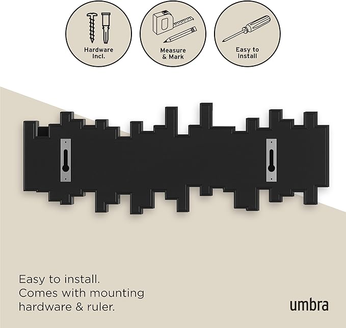 Umbra Sticks Wall-Mounted Coat Rack Rail Hook - Image 6