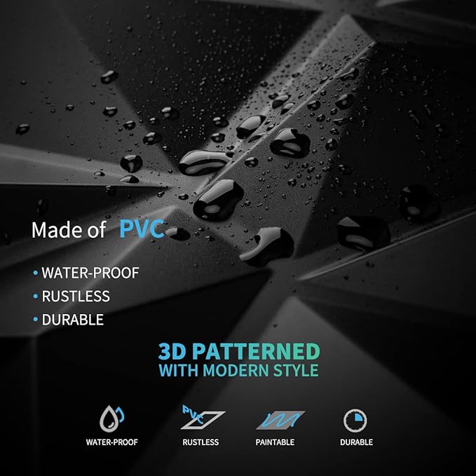 Art3d Decorative 3D Wall Panels in Diamond Design - Image 6