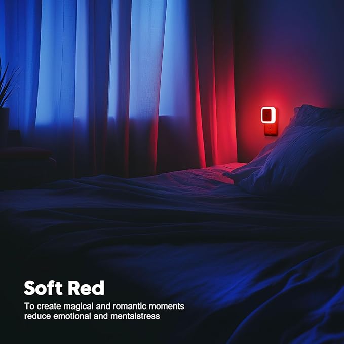 Sujeet Red Night Light, Night Lights Plug into Wall 4-Pack, Nightlight Plug in - Image 6
