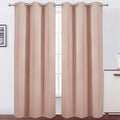 LEMOMO Blush Thermal Blackout Curtains/42 x 95 Inch/Set of 2 Panels Room by Lemomo