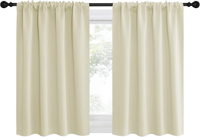 NICETOWN Kitchen Curtains, Short Blackout Curtains & Drapes, Small Window - Image 2