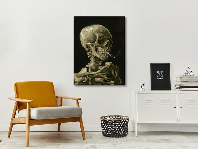Wieco Art Canvas Wall Art Skull of a Skeleton - Image 2