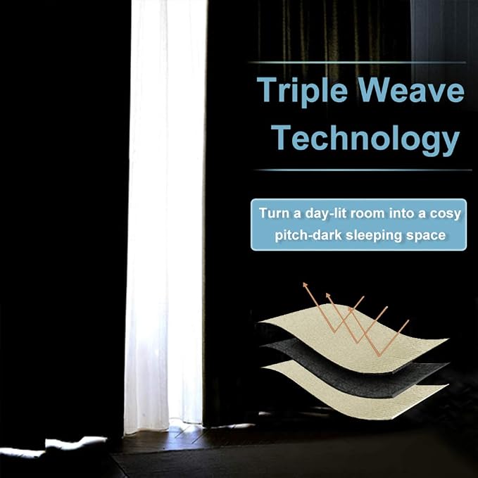 RYB HOME Blackout Divider Curtains - Image 6