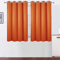 LEMOMO Blackout Curtains 66 x 54 Inch Long Orange Curtains Set of 2 Panels Room by Lemomo