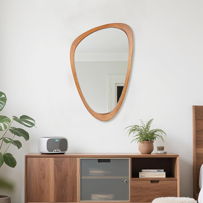 Irregular Wall Mirror Asymmetrical Bathroom Mirror, Wall Mounted Decorative - Image 8