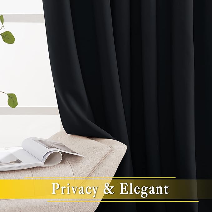 NICETOWN Blackout Curtain for Sliding Glass Door, Grommet Top Thermal Insulated - Image 4
