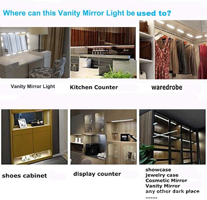 Led Vanity Mirror Lights, Hollywood Style Vanity Make Up Light, 10ft Ultra - Image 7