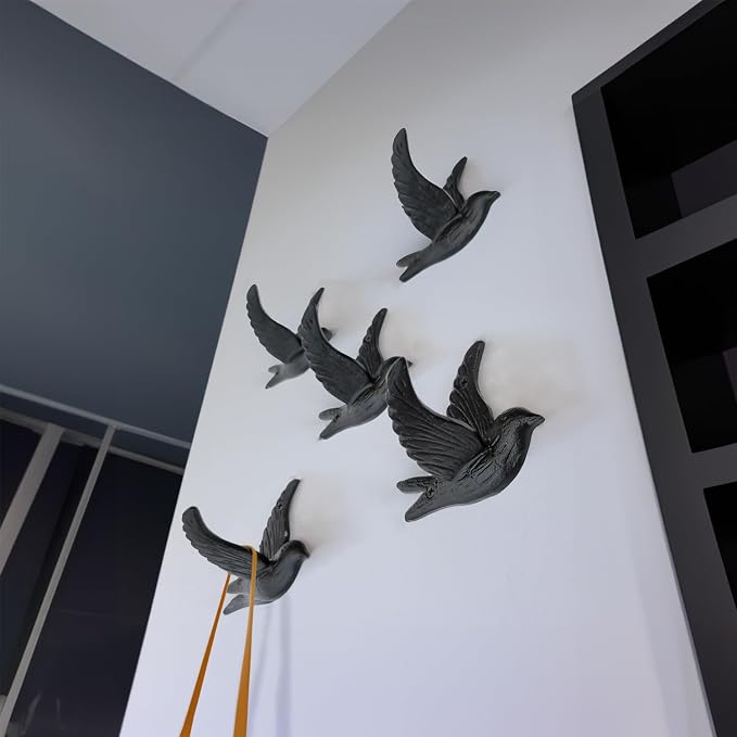 Ambipolar Flying Bird Iron Cast Decorative Bird Wall Mounted Coat Hooks - Image 2